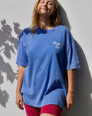 Maggie Island T Shirt Blue Acid Wash