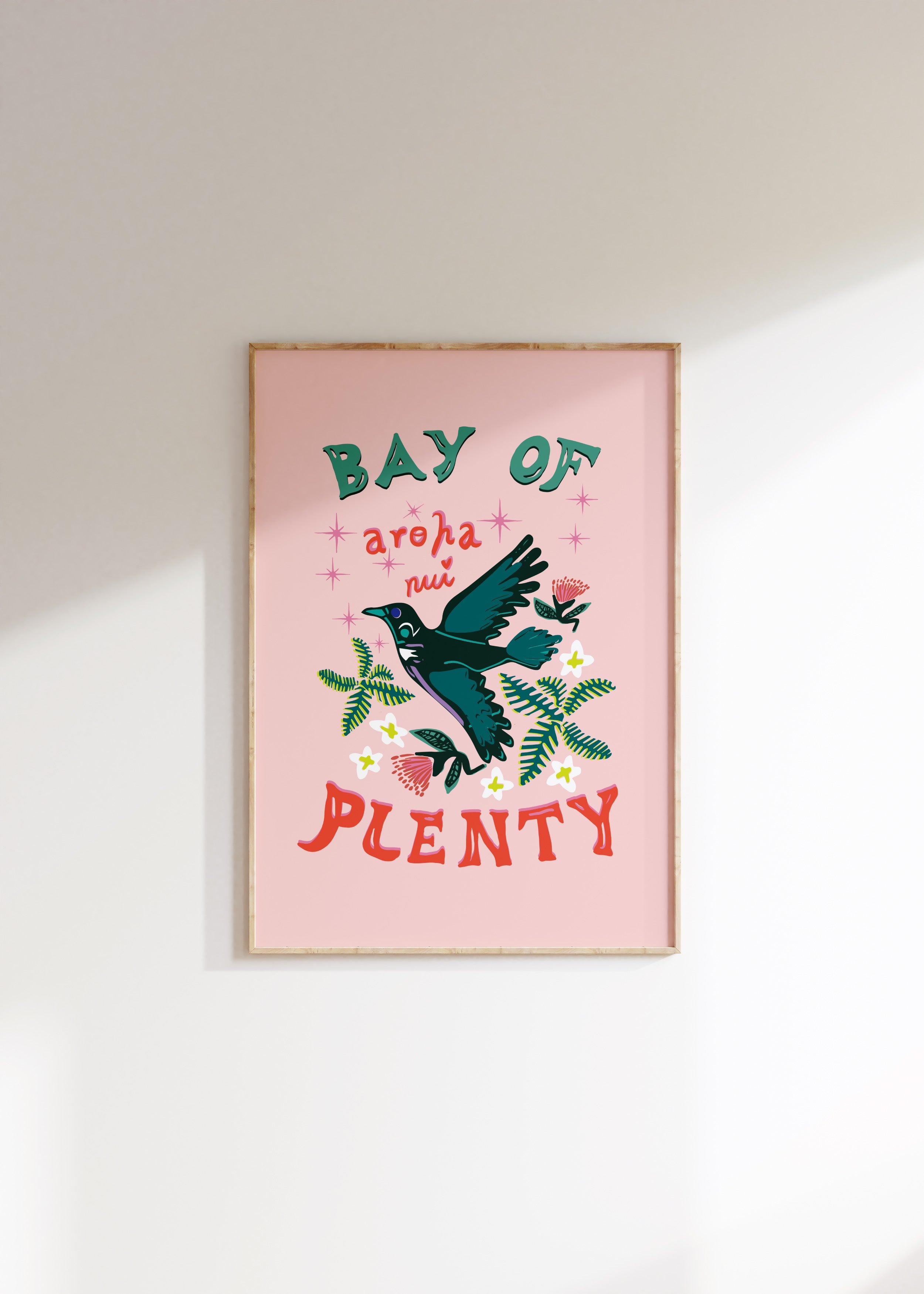 Bay of Plenty Tūī Art Print