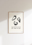 Earth Music Shells Art Print