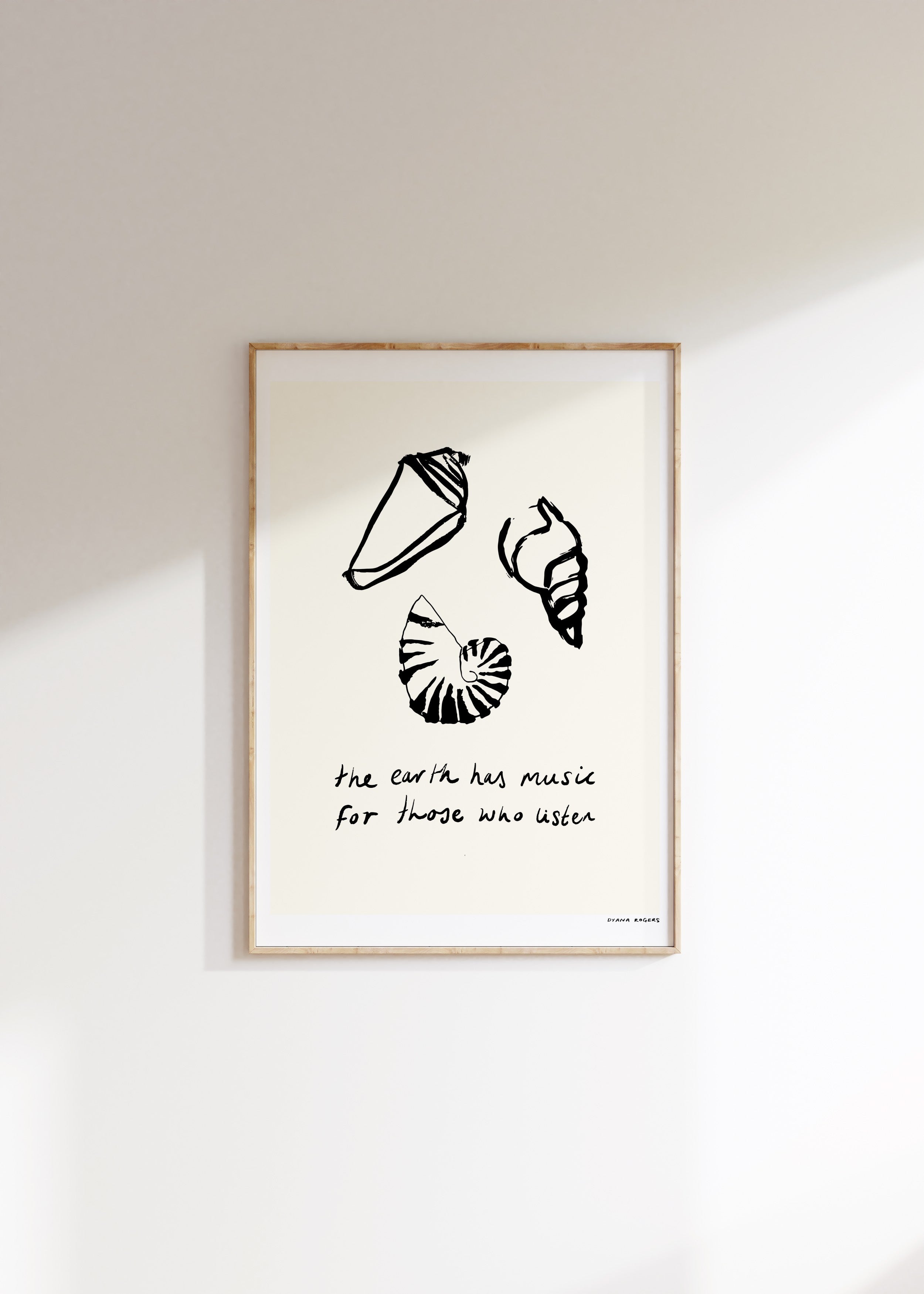Earth Music Shells Art Print