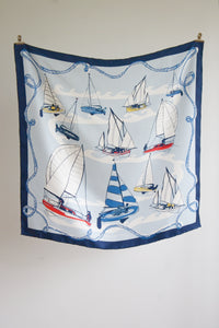 Sailing Boat Silk Scarf