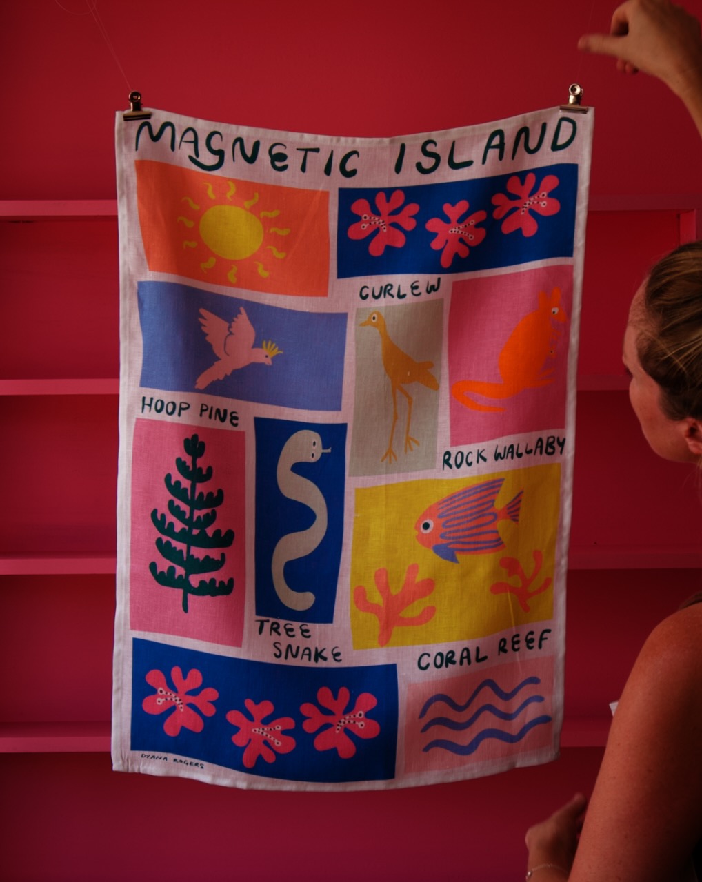 Magnetic Island Icons Tea Towel