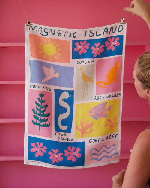 Magnetic Island Icons Tea Towel