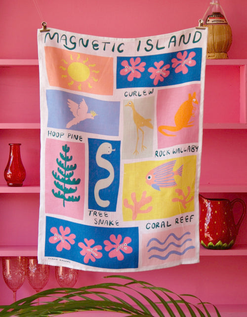 Magnetic Island Icons Tea Towel