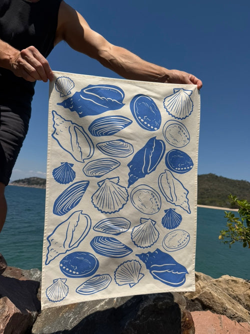 Seashells Tea Towel