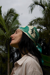 Green Mermaid Silk Scarf