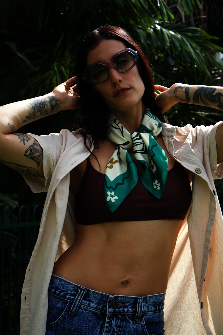 Green Mermaid Silk Scarf