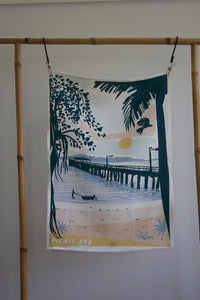 Picnic Bay Jetty Tea Towel