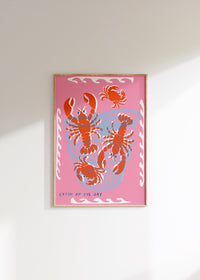 Lobsters and Crabs Art Print