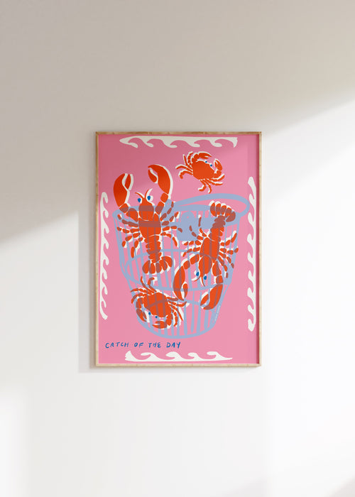 Lobsters and Crabs Art Print