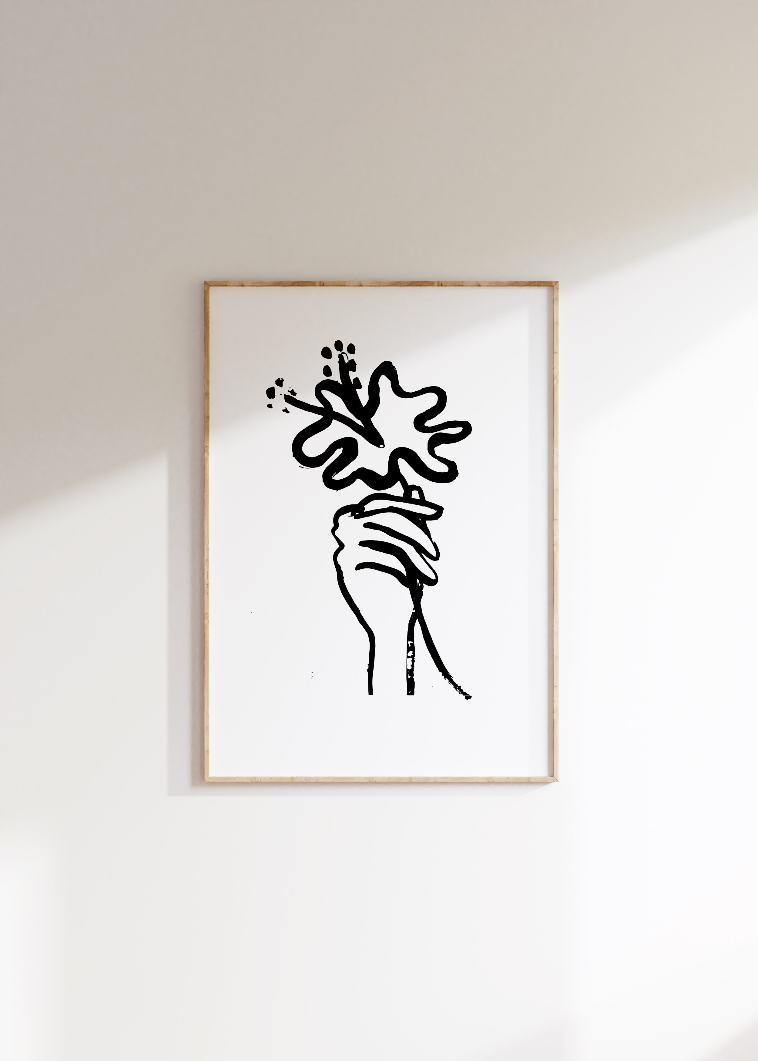 Minimalist Hibiscus Art Print