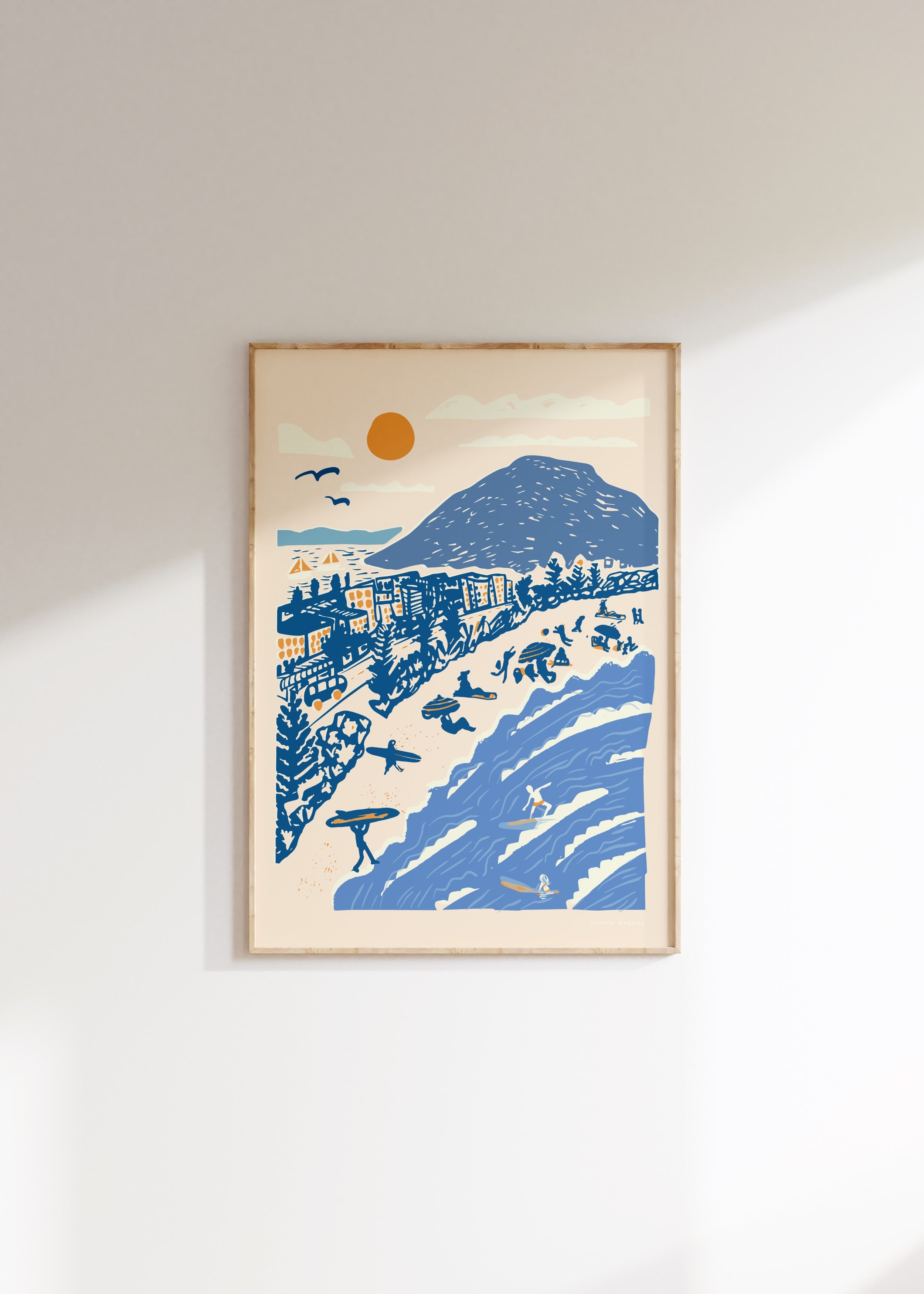 Mount Maunganui Art Print