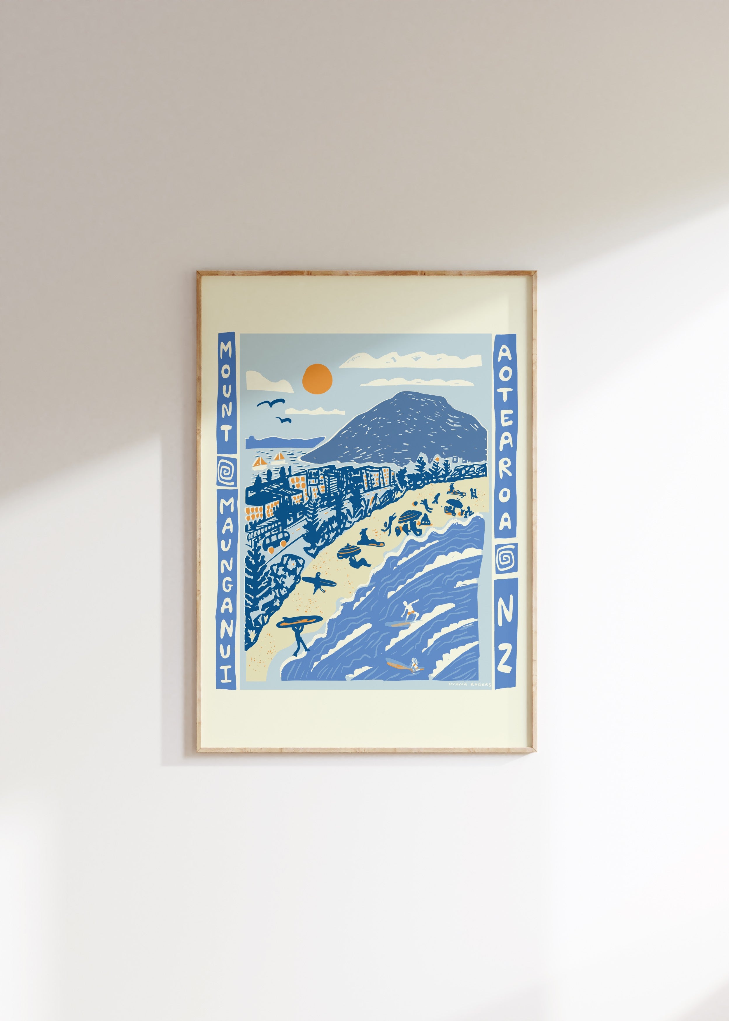 Mount Maunganui Aotearoa Art Print