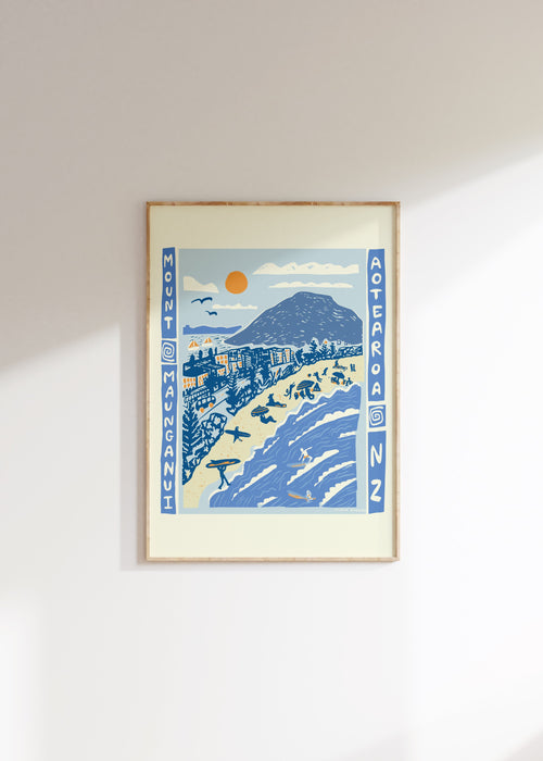 Mount Maunganui Aotearoa Art Print