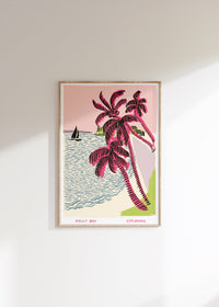Nelly Bay Pink Art Print