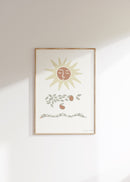 Sun Mangoes Snake Art Print
